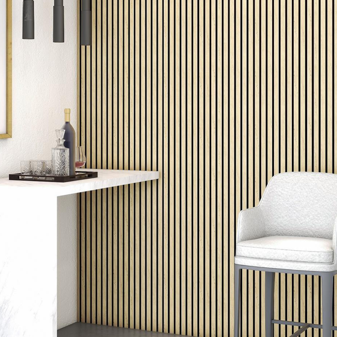 Natural Oak Great Slat Wall Panel 2400mm x 600mm | www.greatslatwall.co.uk