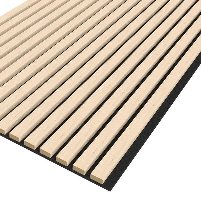 Washed Oak Contemporary Decorative Acoustic Wooden Wall Panel 2400mm x 600mm