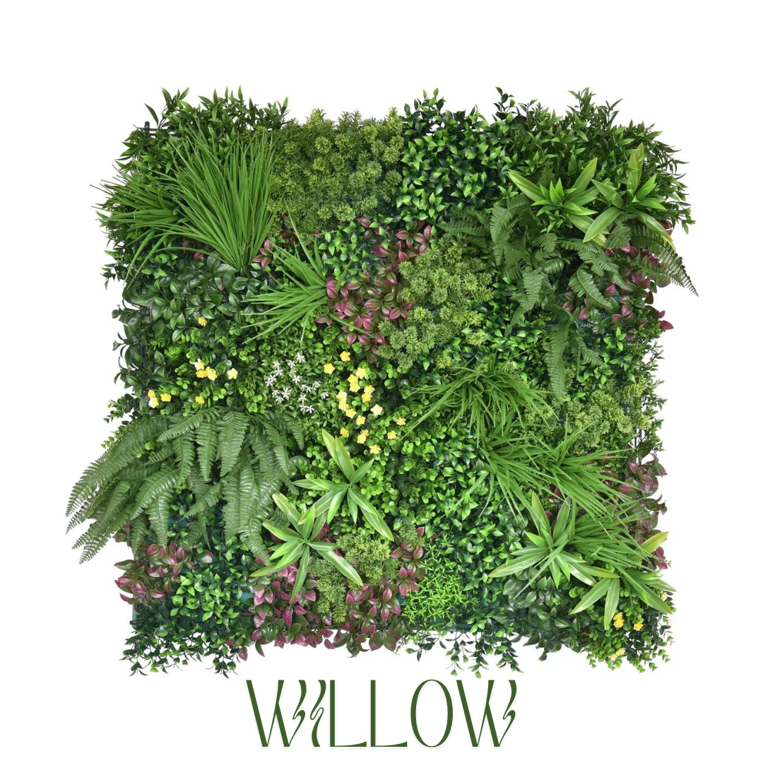 Willow Artificial Living Wall | 1m × 1m | www.greatslatwall.co.uk 