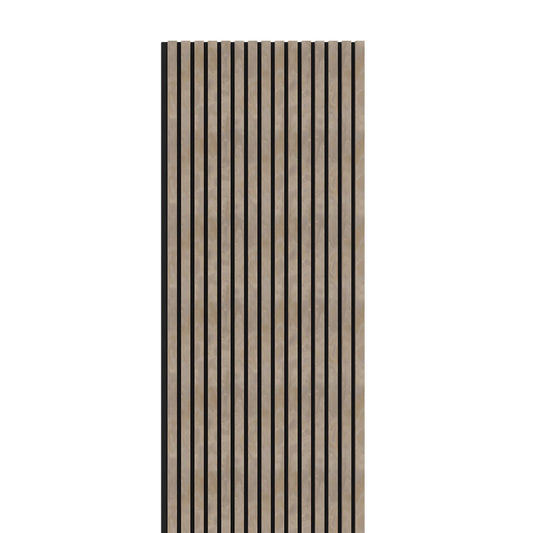 Stone Contemporary Decorative Acoustic Wooden Wall Panel 2400mm x 600mm