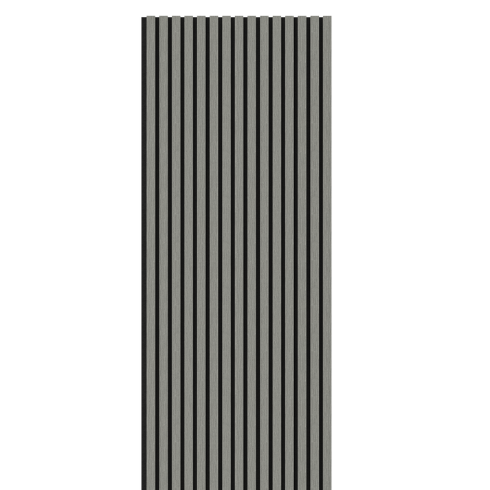 Grey Contemporary Decorative Acoustic Wooden Wall Panel 2400mm x 600mm ...