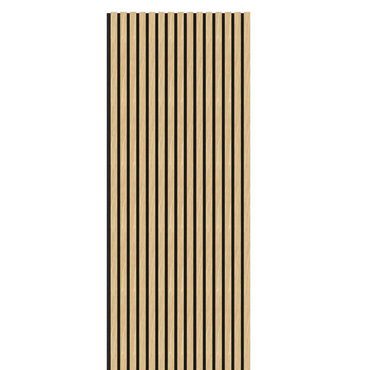 Natural Oak Contemporary Decorative Acoustic Wooden Wall Panel 2400mm x 600mm